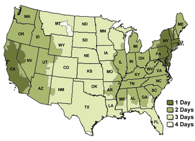 shipping map